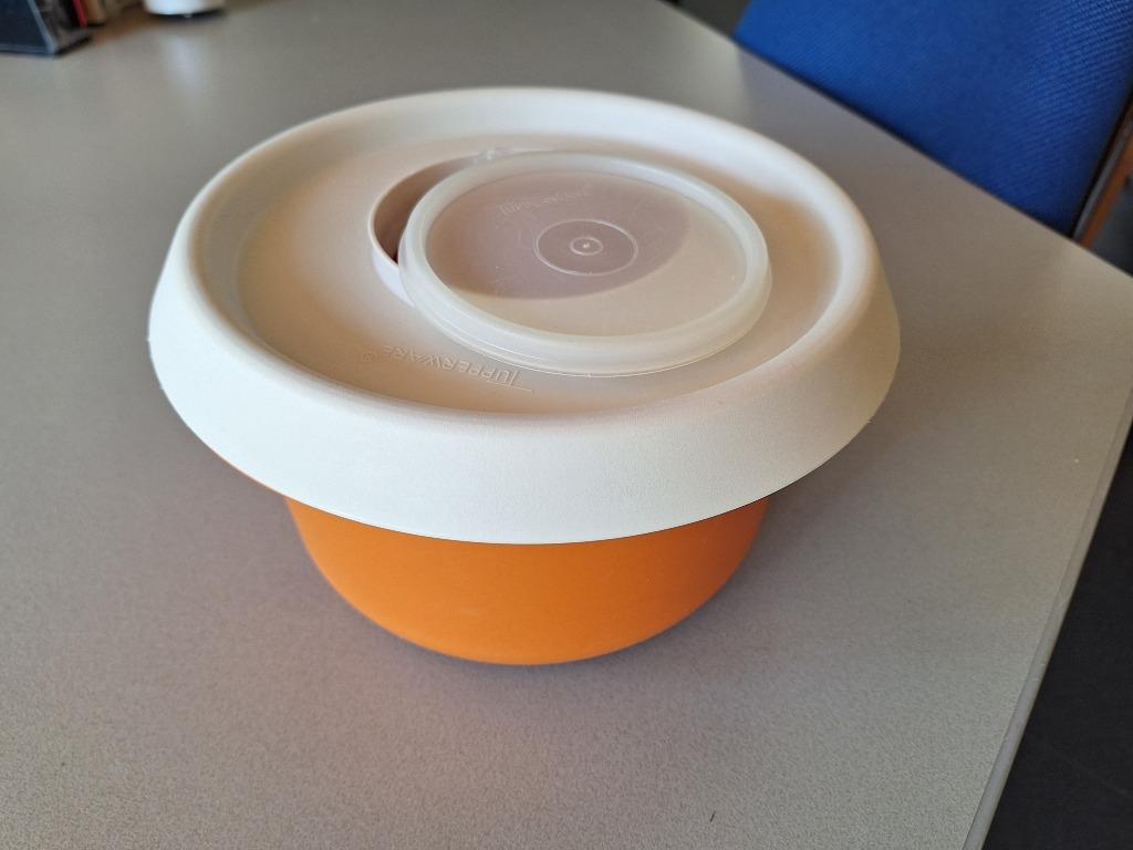 Tupperware meng deeg kom Mix-in-kom 3 liter, Ophalen of Verzenden, Zo goed als nieuw, Oranje