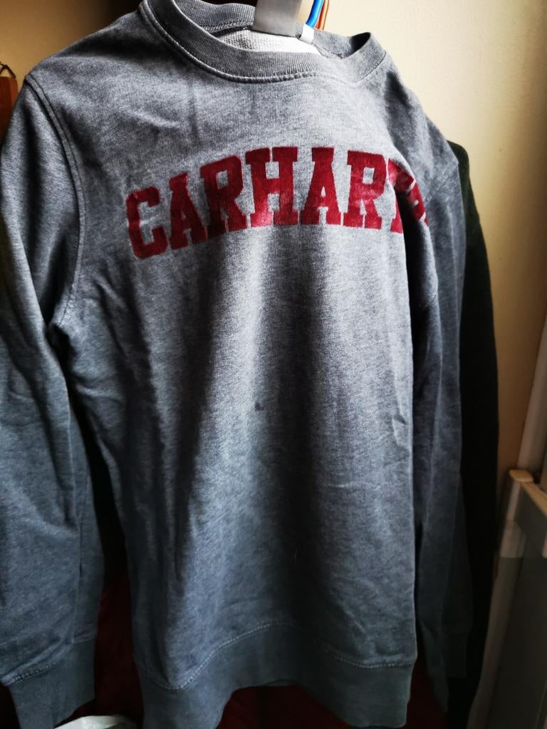 Carhartt sweater maat xs, grijs suide opdruk, Carhartt, Nieuw, Ophalen of Verzenden, Grijs