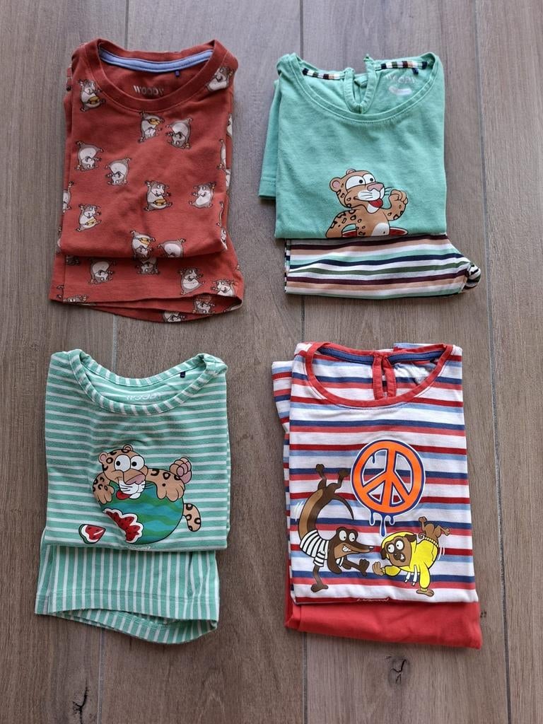 4 Woody pyjama's met korte mouw - 4 jaar - hele mooie staat, Kinderen en Baby's, Ophalen of Verzenden, Zo goed als nieuw