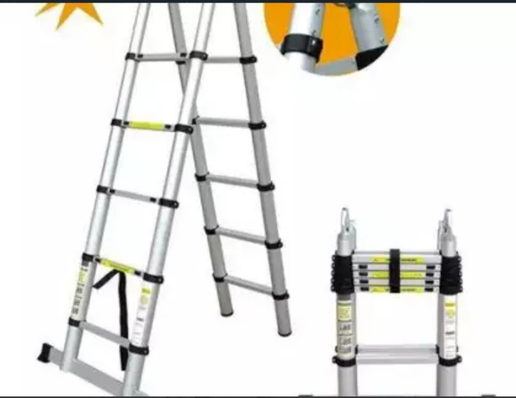 Échelle multifonctionnelle 4,70 m, échelles télescopiques 5,, Enlèvement ou Envoi
