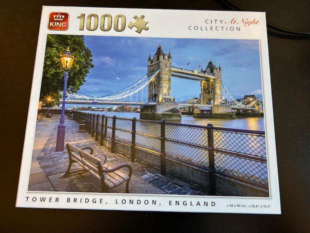Puzzel 1000 stuks Tower bridge Londen, Ophalen of Verzenden, Zo goed als nieuw