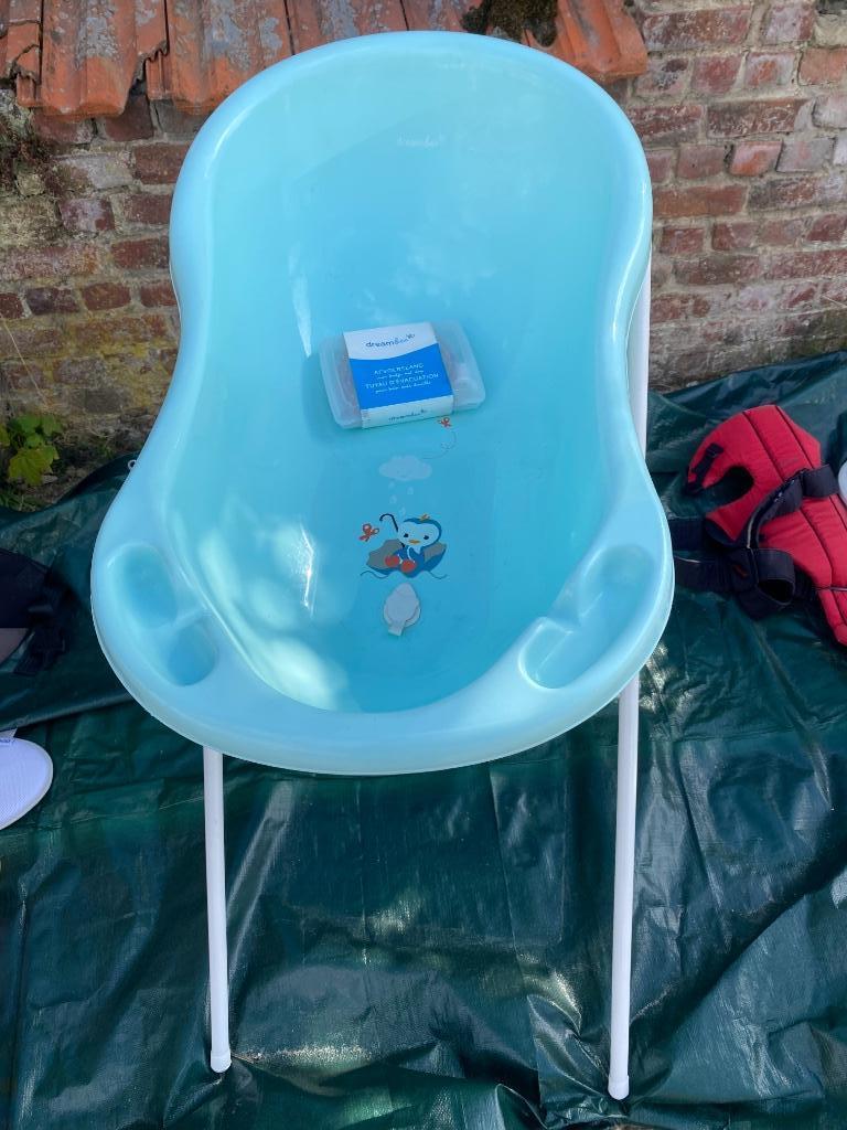 Babybadje met staander en afvoerbuis, Enlèvement, Utilisé, Baignoire, Autres marques