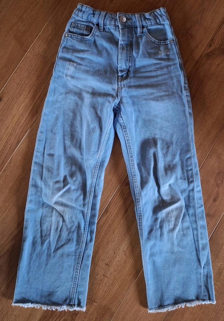 JBC wijde blauwe jeans 140, Kinderen en Baby's, Kinderkleding | Maat 140, Broek, Gebruikt, Meisje, JBC