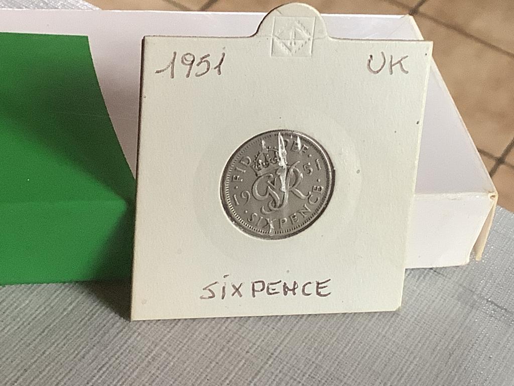 Sixpence 1951 Engeland, Ophalen of Verzenden, 1940 tot 1960, Engeland