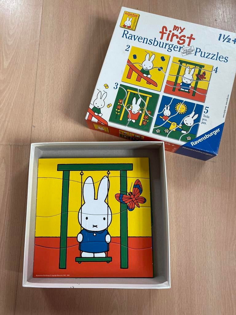 Puzzel Nijntje 2/3/4/5 stukken, Ophalen of Verzenden, Zo goed als nieuw
