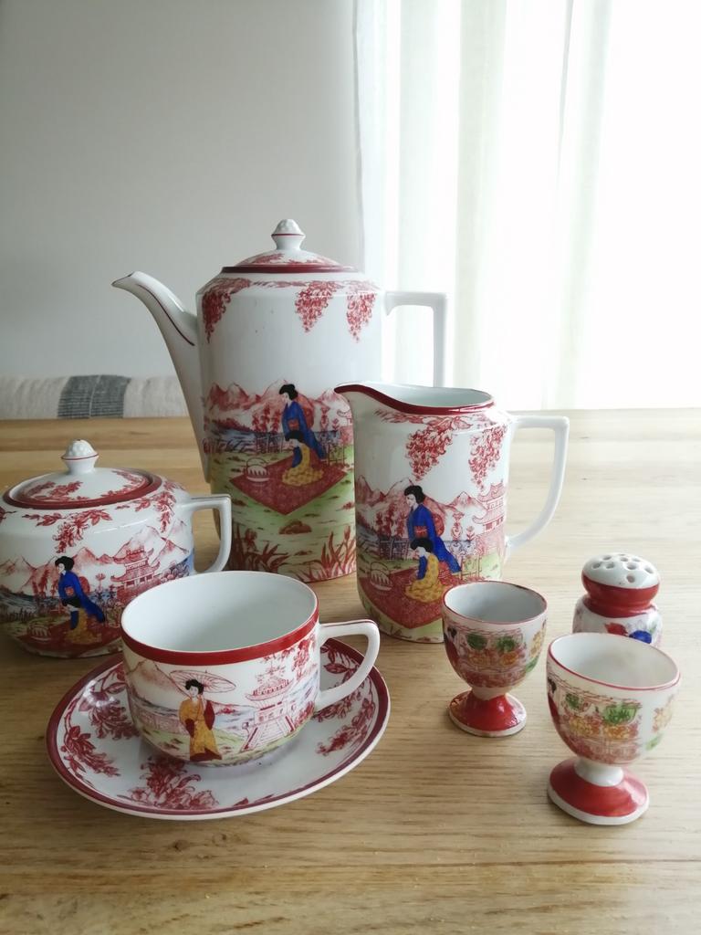 Koffieservies tasje en ondertas 11stuks, Ophalen