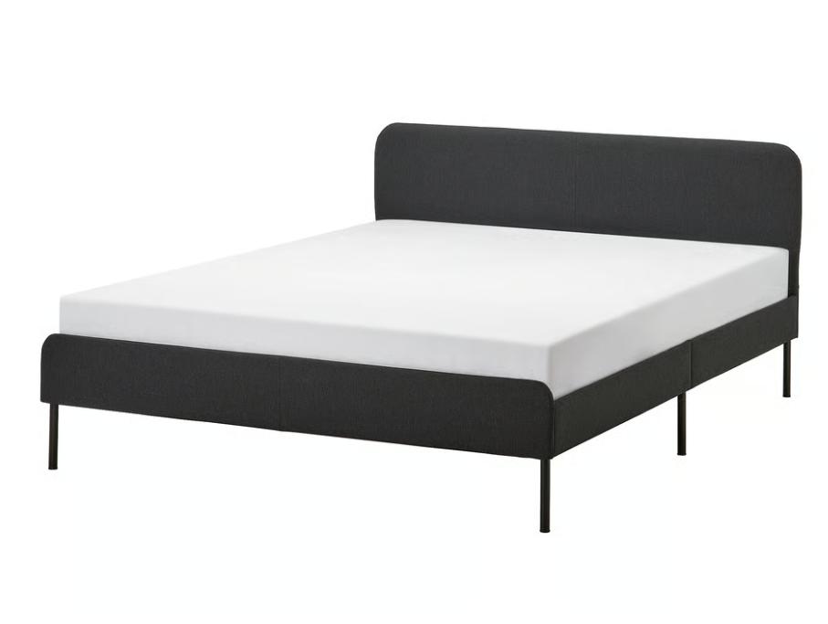 Ikea bed & Matras te koop (140X200), Huis en Inrichting, Ophalen, Gebruikt, Zwart, 140 cm
