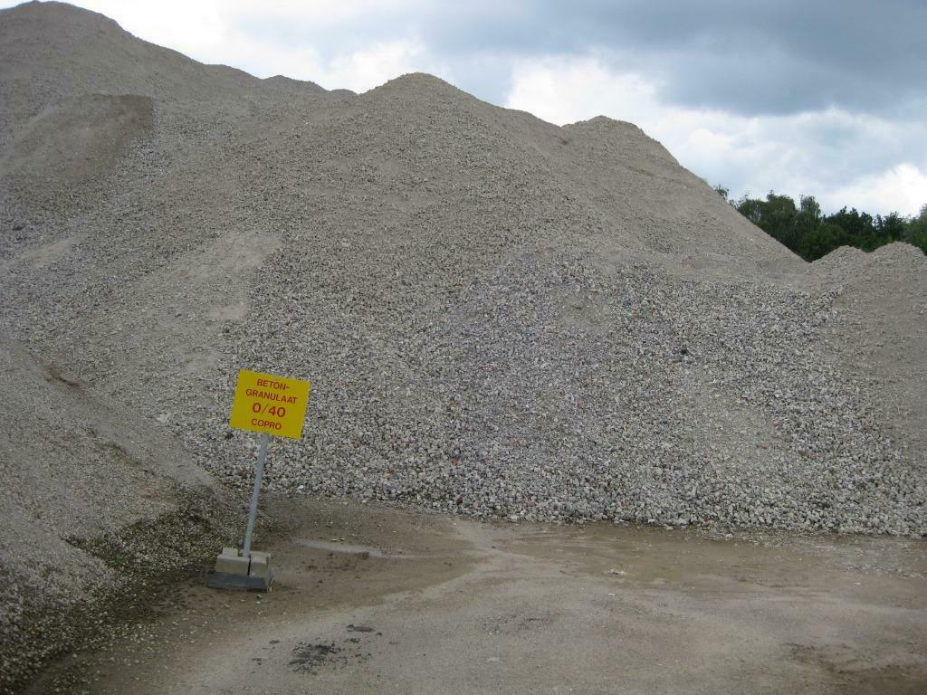 Betongranulaat - betonpuin - gebroken beton 0-40, Tuin en Terras, Grind, Keien en Split, Overige materialen, Overige typen, Nieuw