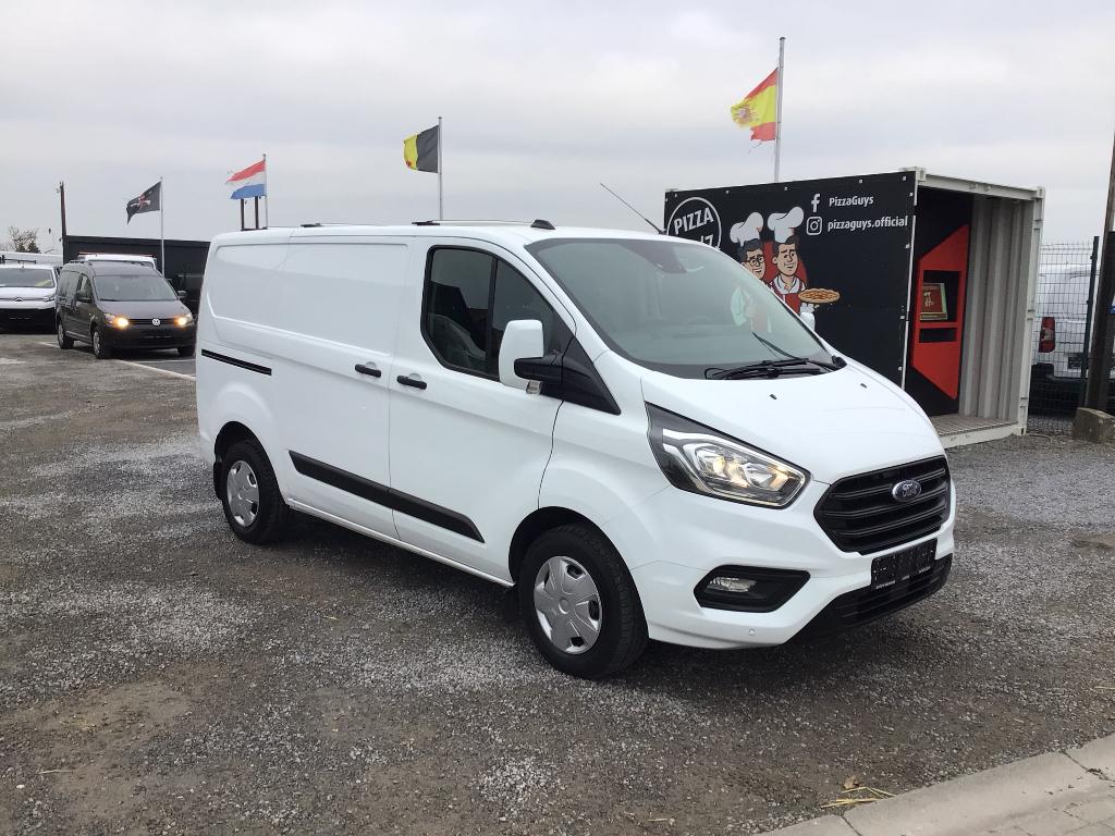 ford custom trend 130pk 2021 72000km full/option 17650e ex, Auto's, Bestelwagens en Lichte vracht, Voorwielaandrijving, Stof, 4 cilinders
