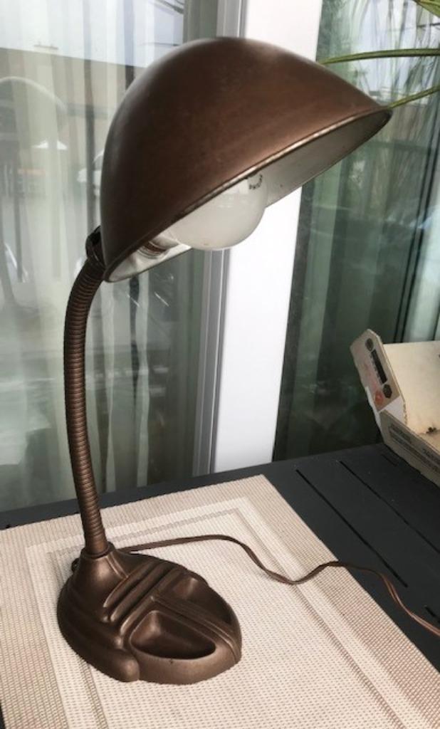 Bureau Lamp Rodale Art-Deco type Erpe industrieel😍😎🎁👌, Antiek en Kunst, Ophalen of Verzenden