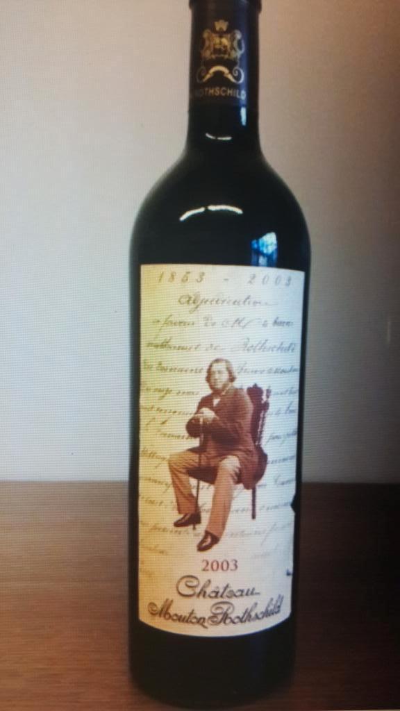 Ch. Mouton Rothschild 2003, Verzamelen, Wijnen, Zo goed als nieuw, Rode wijn, Frankrijk, Vol, Ophalen