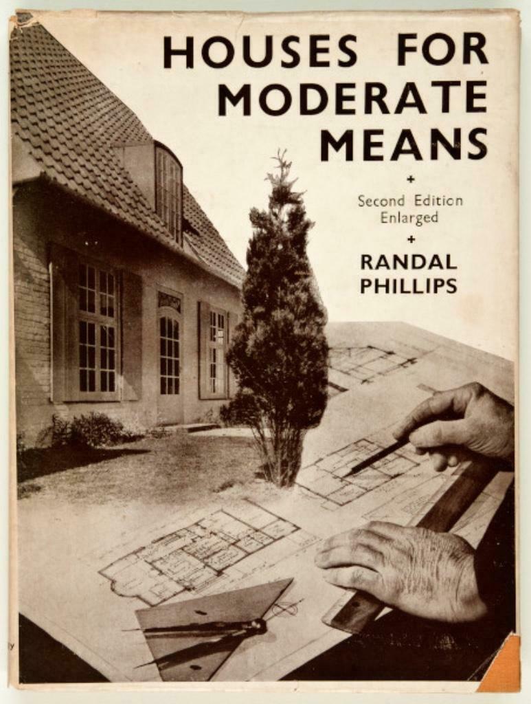 Houses For Moderate Means Hardcover , Randal Philipps, 1945, Livres, Technique, Randal Philipps, Enlèvement ou Envoi, Utilisé
