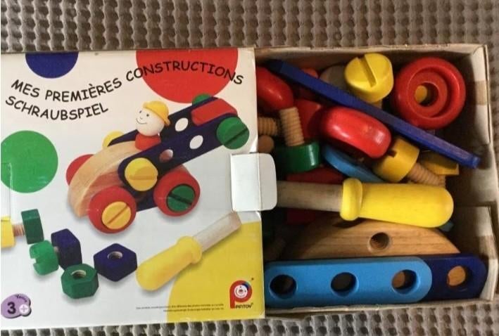 Pintoy constructie-auto, Kinderen en Baby's, Ophalen of Verzenden, Gebruikt
