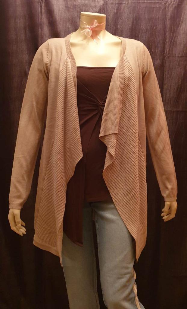 Vest met lange mouwen, beige - van rand tot rand gesloten, Maat 38/40 (M), Beige, 3 Suisses, Ophalen of Verzenden