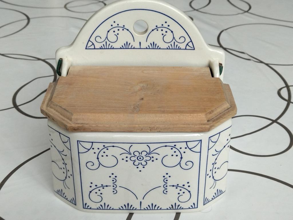 Vintage zoutvat Boch, Antiek en Kunst, Curiosa en Brocante, Ophalen
