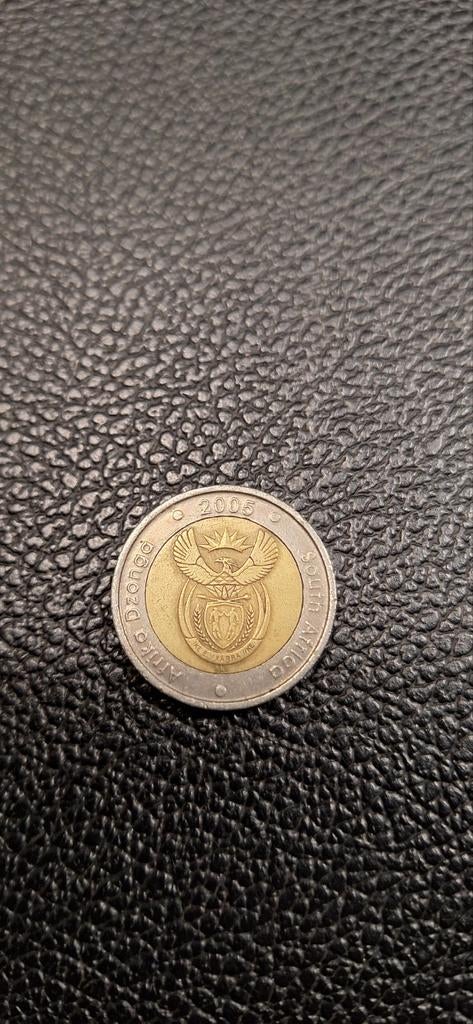 1##    Zuid-Afrika 5 rand 2005, Timbres & Monnaies, Monnaies | Afrique, Enlèvement ou Envoi, Afrique du Sud