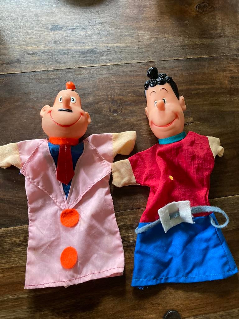 Vintage handpoppen Samson & Gert (gert en alberto), Enlèvement ou Envoi