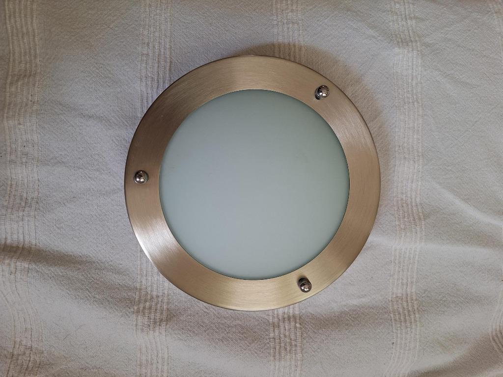 Plafonnier Aqaua Vive Salle de bain rond 18 cm, Maison & Meubles, Lampes | Plafonniers, Enlèvement ou Envoi, Comme neuf, Métal