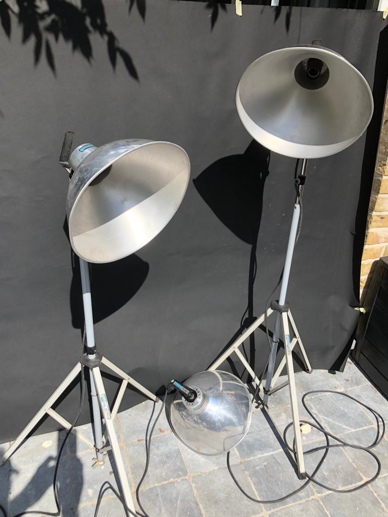 3 retro studio lampen Photax, Ophalen