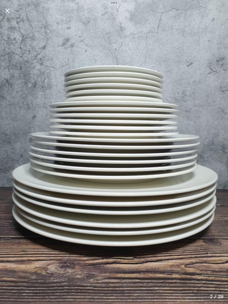 Lot de vaisselles Porcelaine Boch Villeroy Luxembourg -Blanc, Enlèvement, Comme neuf, Porcelaine, Autres types