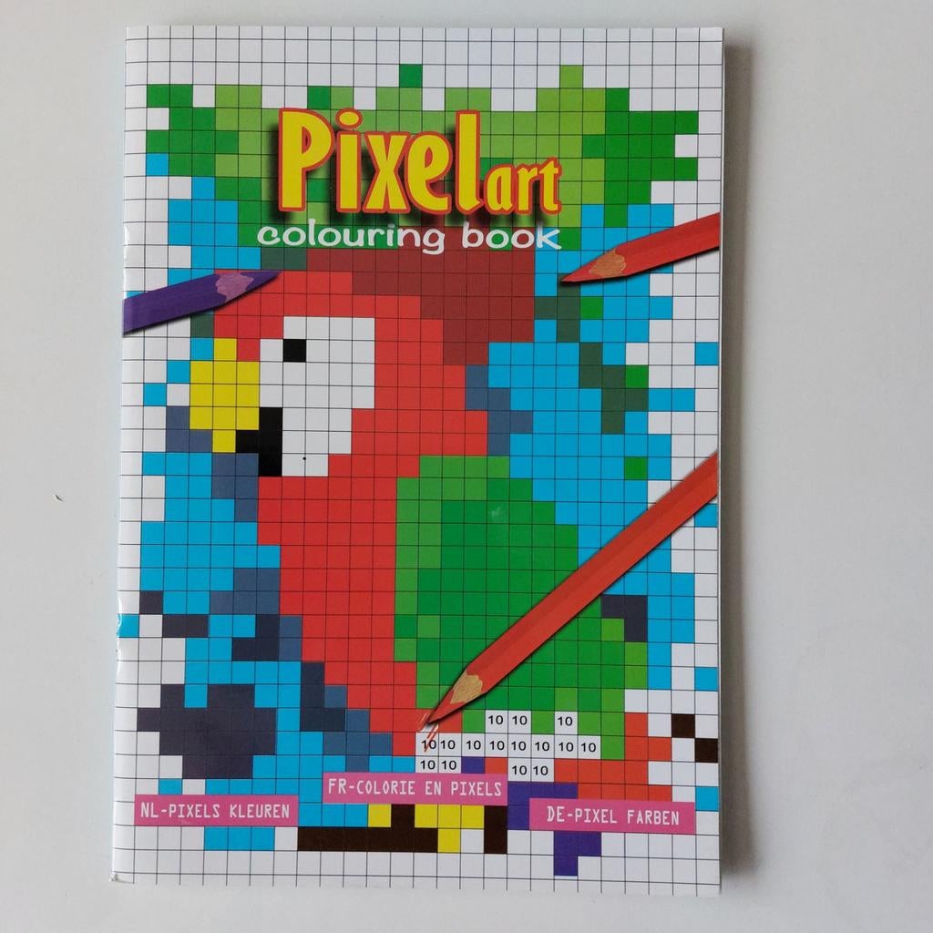 Kleurboek. Pixels kleuren/kleur op nummer., Ophalen