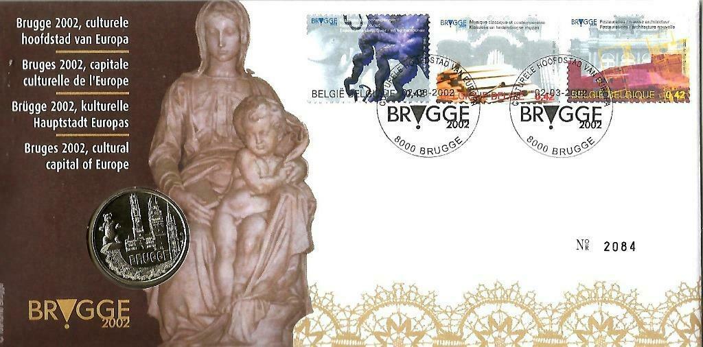 België 2002 - Numisletter OBP 3058 Brugge, Enlèvement ou Envoi, Non oblitéré, Gomme originale, Neuf