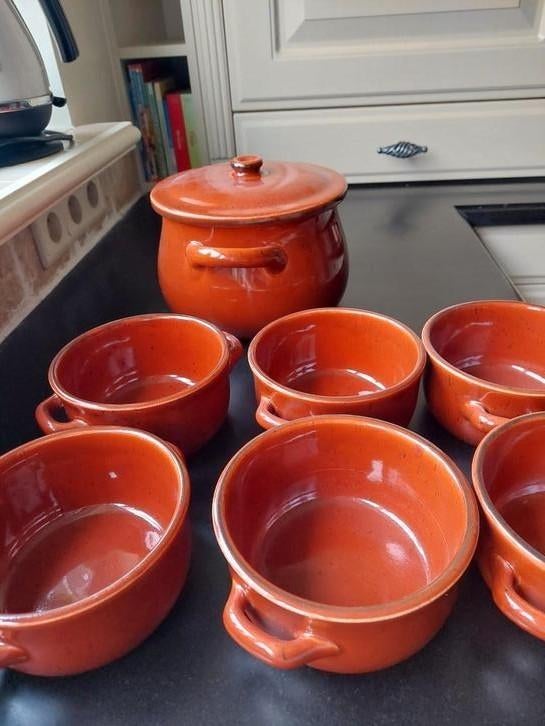 Set de four grand bol avec 6 petits pots, Enlèvement ou Envoi, Neuf