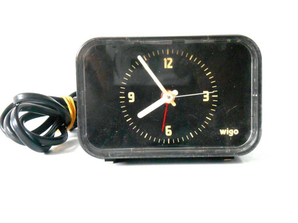 Vintage elektrische wekker   WIGO, Verzenden, Huis en Inrichting