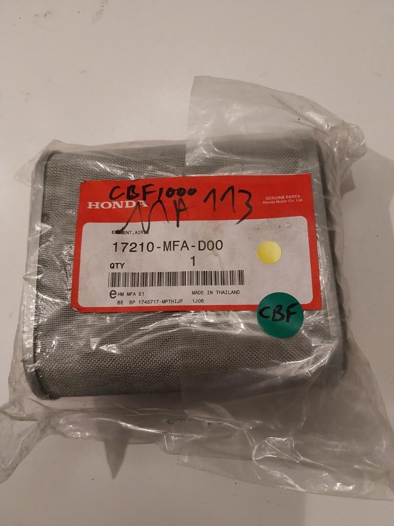 17210-MFA-D00 Honda CBF 1000 luchtfilter, Motoren, Ophalen of Verzenden, Nieuw