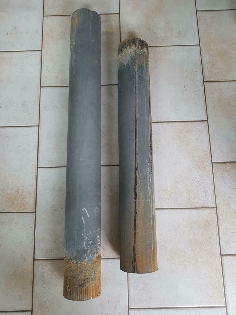 2 buses de poêle en galvanisé. GRATUIT !!!, Bricolage & Construction, Tuyaux & Évacuations, Utilisé, Buse droite, Autres matériaux
