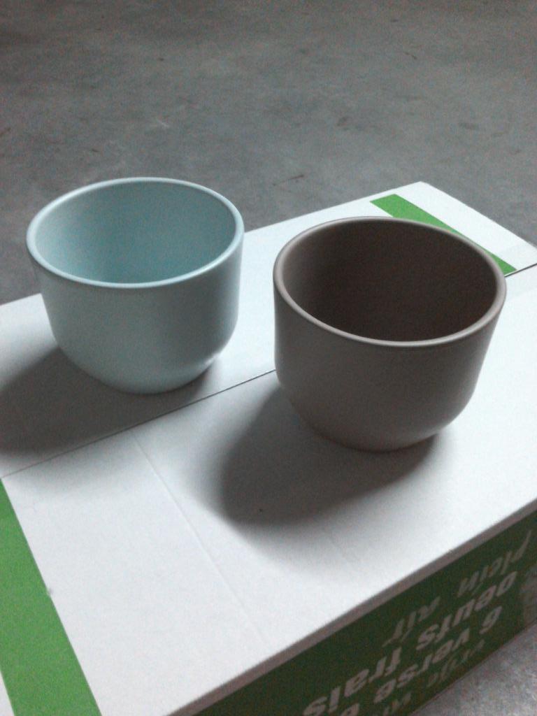 Cache pot (2 pièces) NEUFS, Jardin & Terrasse, Neuf, Enlèvement ou Envoi, Moins de 25 cm, Rond