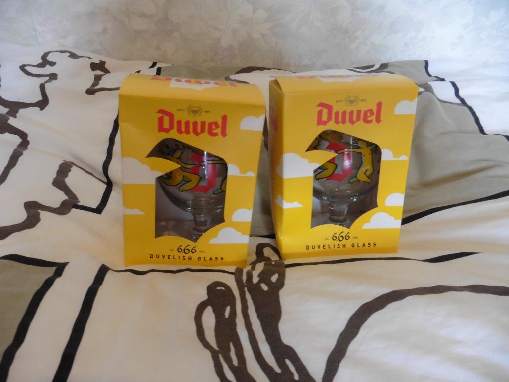 Duvel 666 glas  (33 cl of 25 cl), Verzamelen, Ophalen of Verzenden, Nieuw, Bierglas