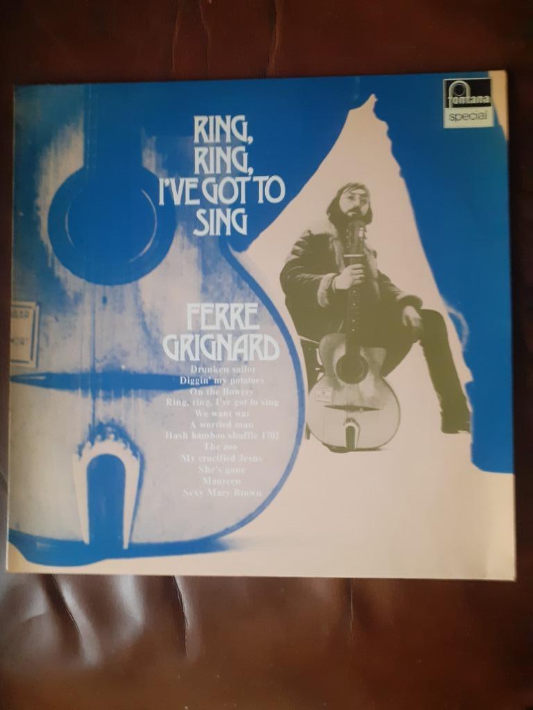 LP Ferre Grignard : Ring, ring, I've got to sing (Belpop), Enlèvement ou Envoi