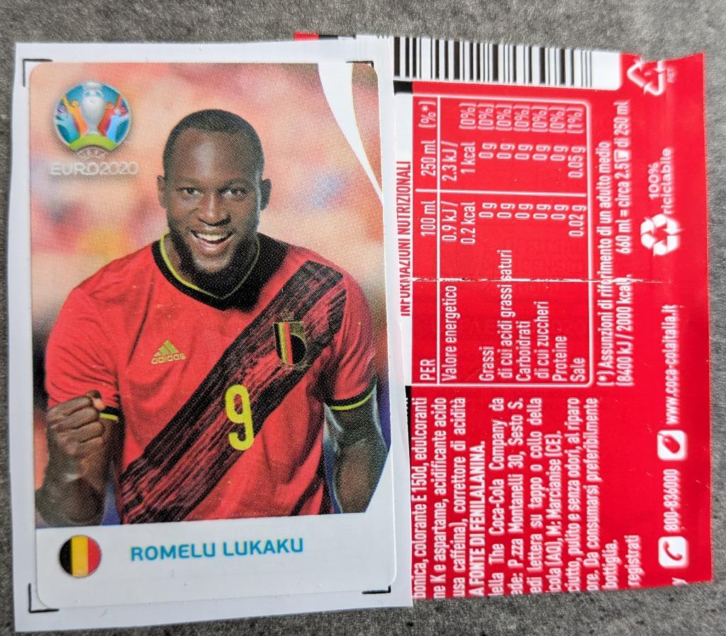 ROMELU LUKAKU VOETBAL COCA COLA EURO 2020, Verzenden