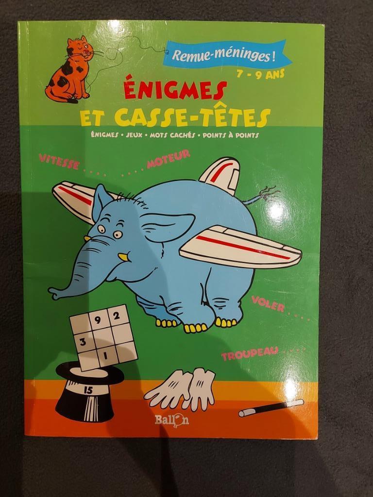 Enigmes et casse-têtes (7-9 ans) éd. Ballon., Hobby & Loisirs créatifs, Sport cérébral & Puzzles, Enlèvement, Utilisé, Livre casse-tête