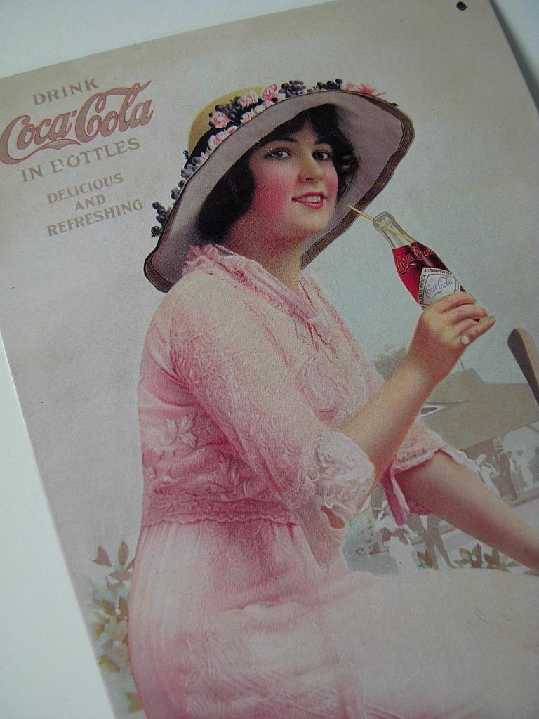 Retro reclamebord voor Coca-Cola 3, Ophalen of Verzenden, Zo goed als nieuw, Reclamebord