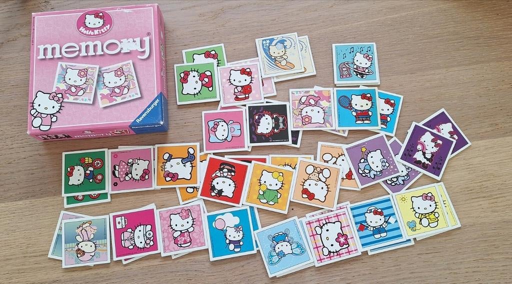 Memory spel met Hello Kitty volledig, Ophalen of Verzenden, Zo goed als nieuw