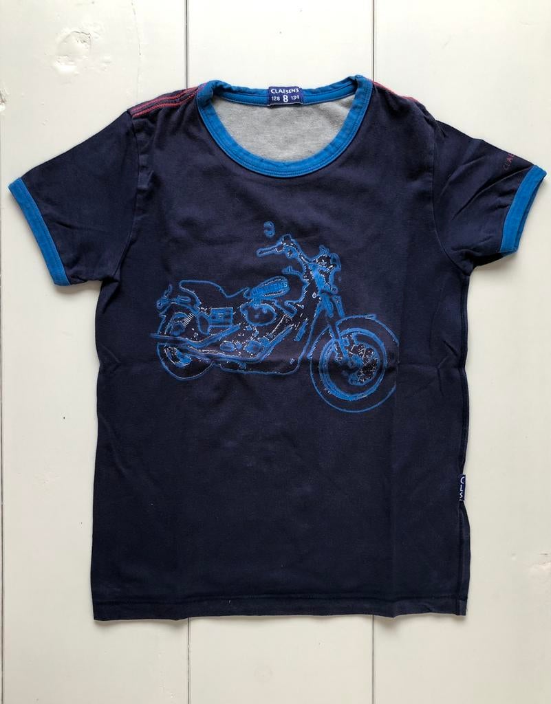 t-shirt bleu Claesens 8 ans 128 134, Claesens, Garçon, Enlèvement ou Envoi, Chemise ou À manches longues