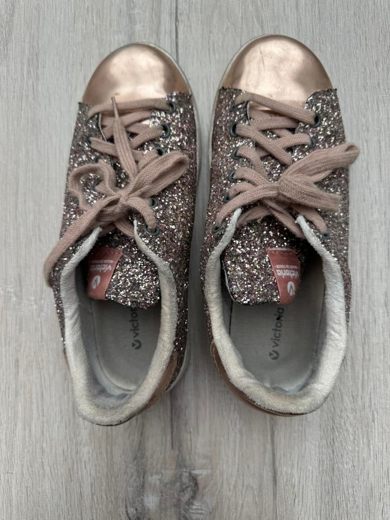 Rosé gouden glitter sneakers, Ophalen, Victoria, Sneakers, Roze