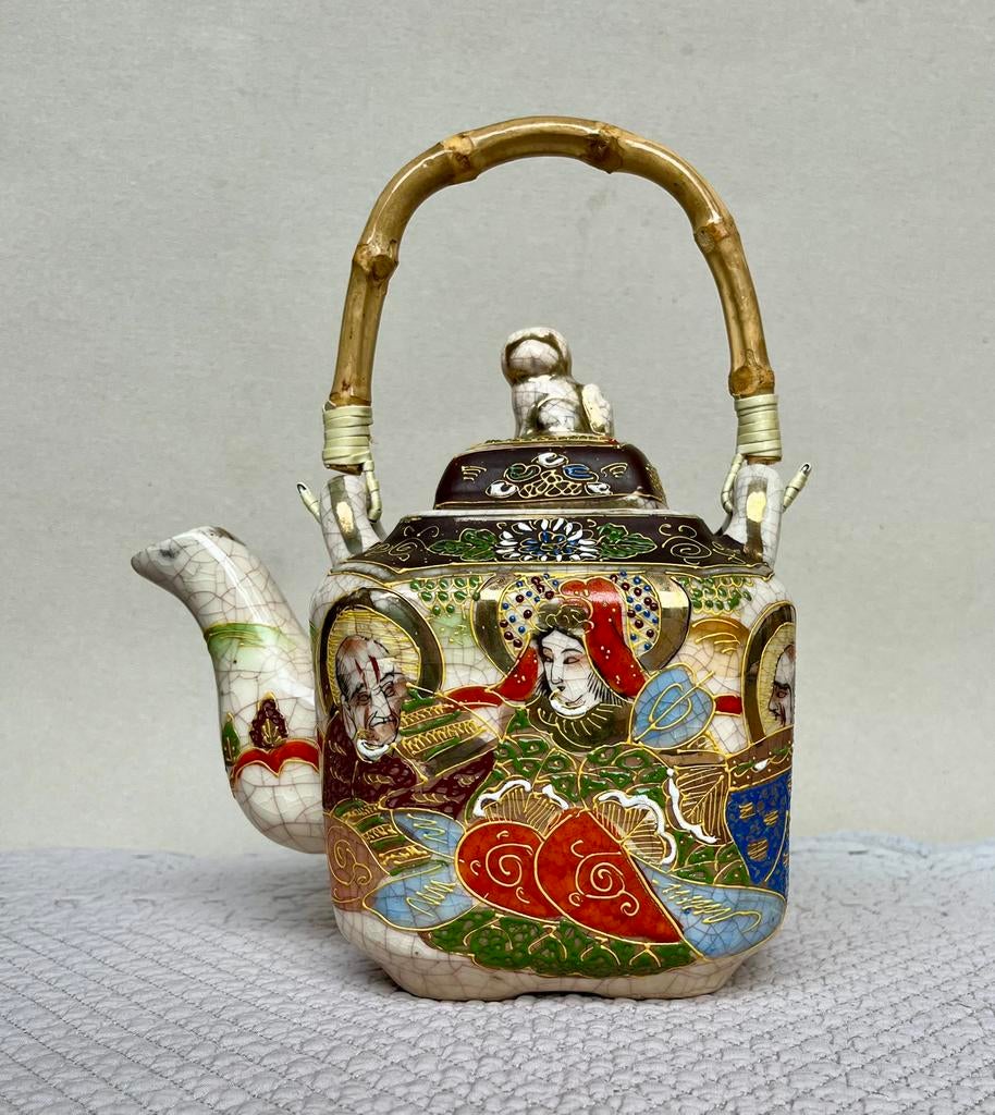 Théière japonaise vintage en porcelaine - Satsuma, Enlèvement ou Envoi