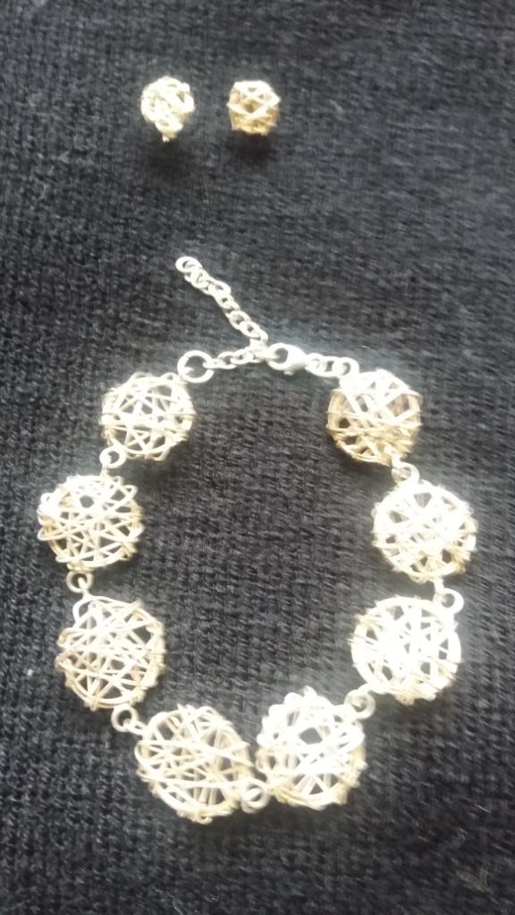 bracelet + boucles d'oreilles Argent 925, Bijoux, Sacs & Beauté, Envoi, Neuf, Argent, Argent
