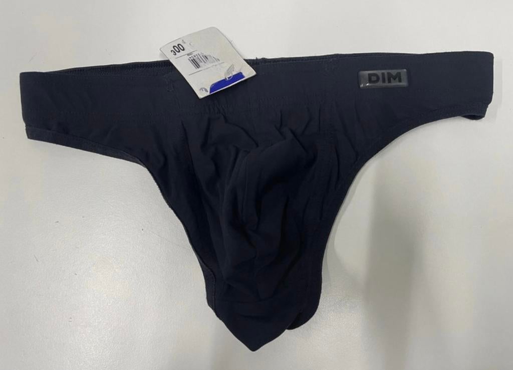 DIM Microfiber String Man maat S, Verzenden, Zwart, Slip