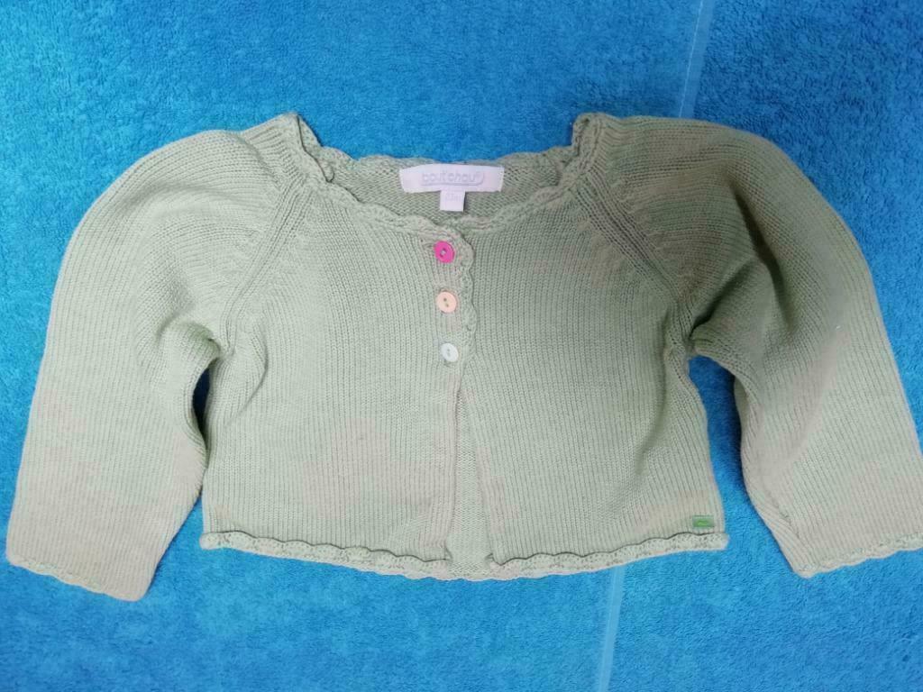 Cardigan vert clair boutchou taille 92, Enlèvement ou Envoi, Utilisé, Fille, Pull ou Veste