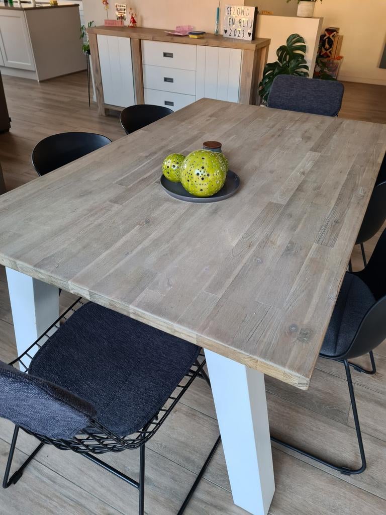 Tafel Henders and Hazel (landelijk modern) 160x100, Huis en Inrichting, Tafels | Eettafels, Ophalen