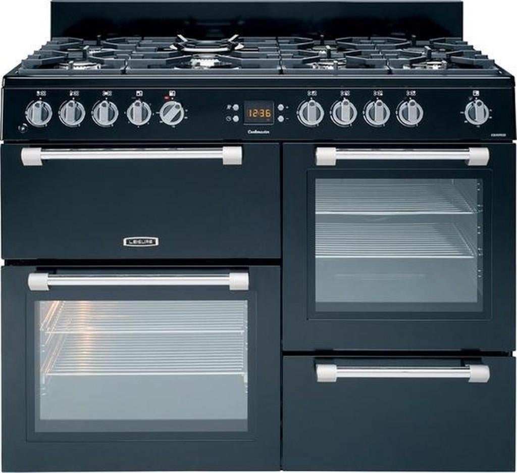 Leisure CK110F332 K gemengd fornuis Cookmaster - zwart, Ophalen, Nieuw, Zwart