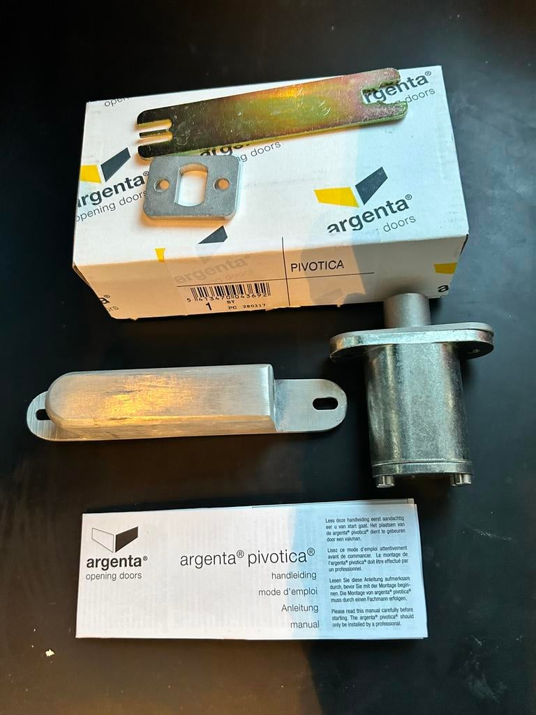 5 x Argenta Pivotica Taatsscharnieren, Doe-het-zelf en Bouw, Ophalen, Nieuw, Metaal, Binnendeur