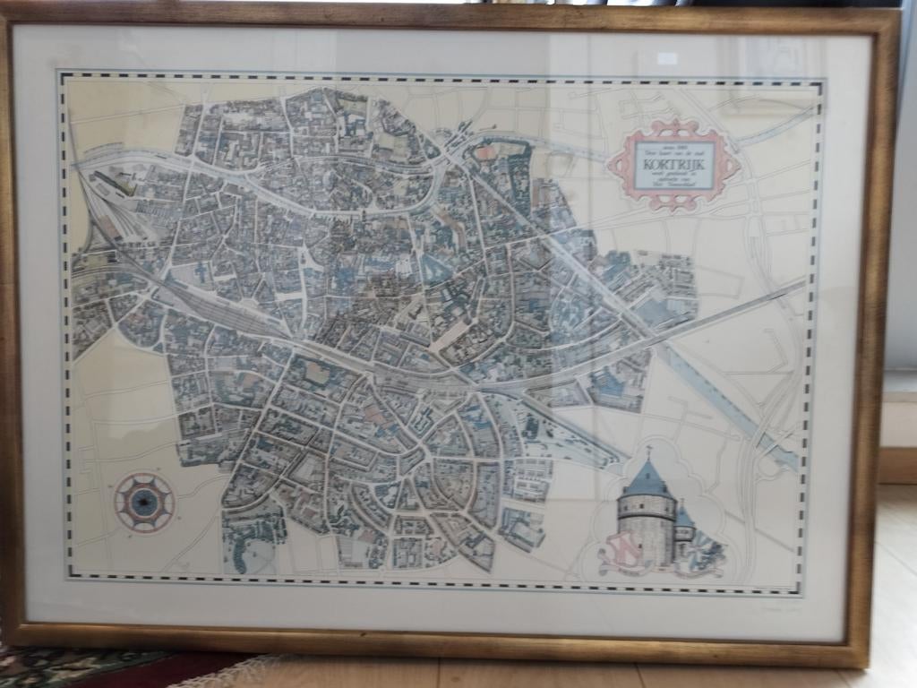 Carte de la ville de Courtrai, Enlèvement