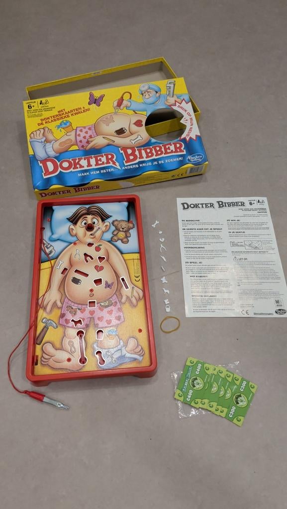 Dokter bibber, Drie of vier spelers, Ophalen, Zo goed als nieuw, HASBRO