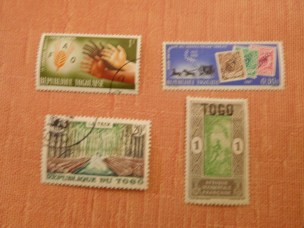 4 postzegels van Togo, Ophalen of Verzenden, Gestempeld