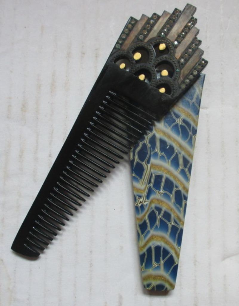 art deco handtas kam met geometrisch inlegwerk  k9, Verzenden